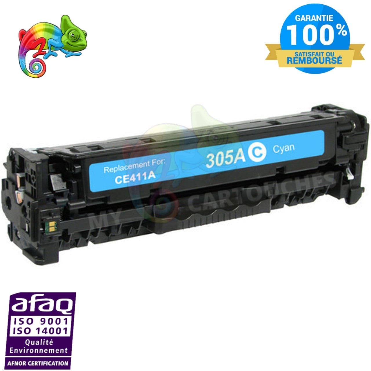 mycartouches Toner/Laser Cyan / 2600 / LHCE411A Toner Laser  HP CE411A Cyan Compatible