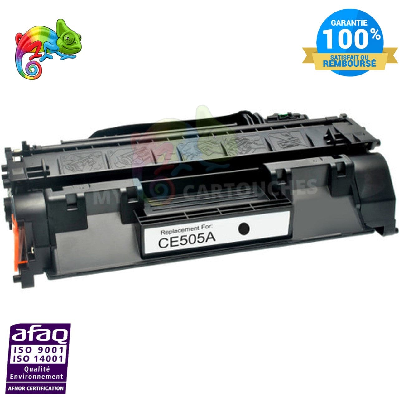 mycartouches Toner/Laser Black / 2600 / LHCE505A Toner Laser HP CE505A noir Compatible