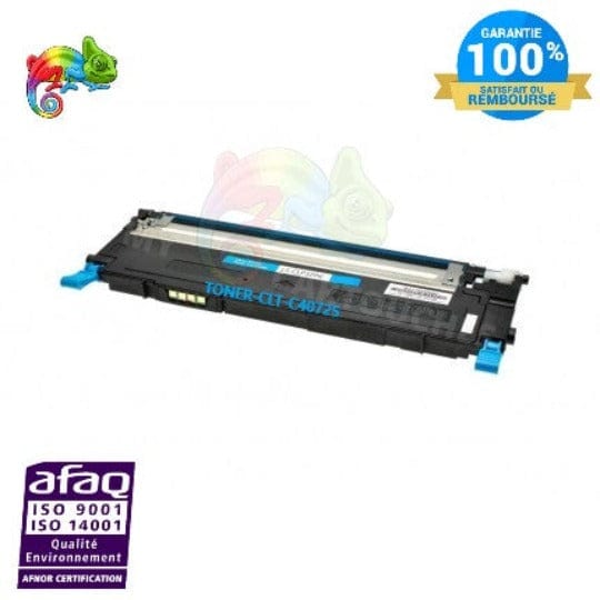 mycartouches Toner/Laser cyan / 1 000 pages / CLP325 TONER LASER SAMSUNG CLT-C4072S - CYAN Compatible