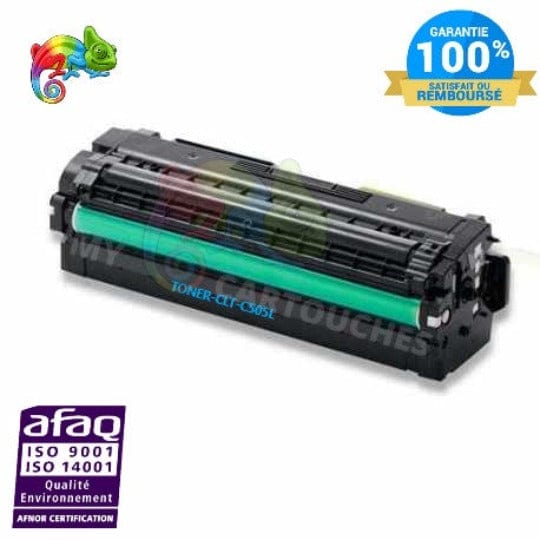 mycartouches Toner/Laser cyan / 3 500 pages / L1-ST505C Toner Laser Samsung CLT-C505 cyan Compatible